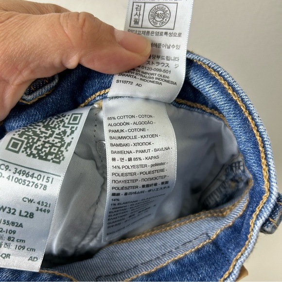 Levi Wedgie Straight High-rise jeans button fly size: 32 - Picture 9 of 10